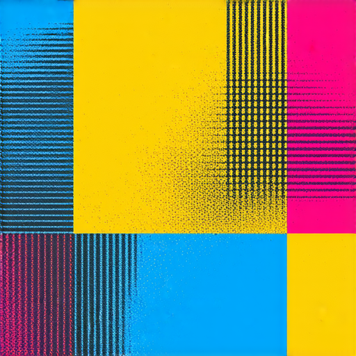 探索中環印刷之美的圖片，展示四大發明的重要性及其對現代三色技術的影響，展現傳統與現代印刷技術的完美結合與藝術風采。