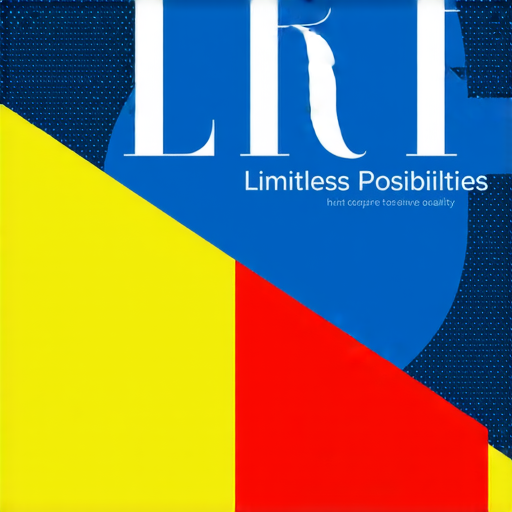 印刷藝術探索圖，展示各種印刷體與顏色的創意搭配，彰顯無限可能，啟發設計靈感，邀請觀眾一起踏上這場創意之旅！