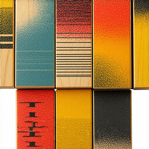 探索木盒印刷藝術的圖片，展示各種色彩斑斕的印刷作品，展現本地創意和手工藝的無限可能，以及精緻細節和設計特色的結合。