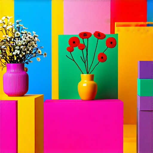 驚豔的創意展示，8英尺和4x8泡沫板被巧妙運用，形狀各異的手工藝品和裝飾品，激發無限可能性，吸引觀眾目光，展現設計靈感和創意潛能。