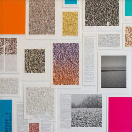 印刷行業的商機揭示，展示多種印刷技術與產品，吸引潛在投資者。色彩豐富的印刷樣本與設備一覽，激發創新思維與商機探索。