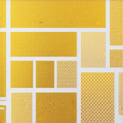 印刷過程中的鋅版製作與金色貼紙樣本，展示各種設計元素的應用，色彩鮮豔，讓設計作品煥發活力，引人注目。揭開印刷奧秘，提升設計美感。