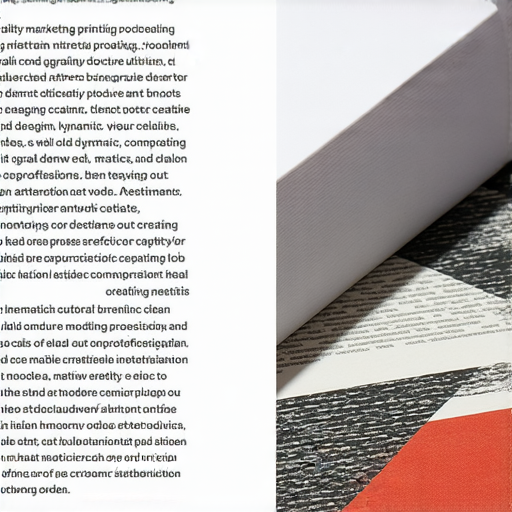 小冊子與海報印刷的過程，展示高品質作品，配有色彩繽紛的設計與創意元素，吸引觀眾注意，讓你的創意輕鬆脫穎而出，提升視覺效果。