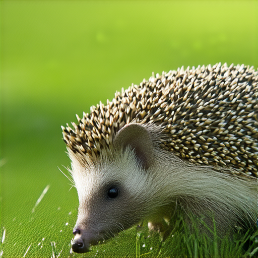 刺蝟在草地上活動，毛茸茸的身體和刺刺的外表展現出獨特魅力，近距離觀察它們的行為和習性，揭開刺蝟的秘密，了解為何它們總是出現在我們身邊。
