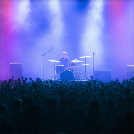 演唱會現場觀眾熱情高漲，舞台燈光繽紛，樂隊表演吸引眾人注意，展現圍欄背後的誤會及機會，讓人難以置信的音樂盛宴！