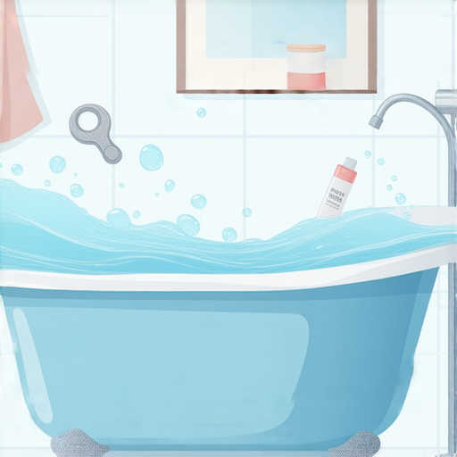 浴缸滲水問題的解決方案，展示三個有效方法，畫面中有浴缸水流情景和簡單工具，幫助讀者輕鬆處理滲水困擾，提升衛浴環境品質。