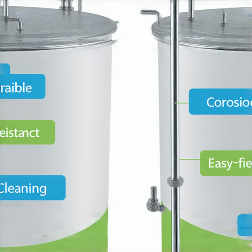 不锈钢水箱的四大優勢，展現其耐用性、抗腐蝕性、易於清潔及環保特性的圖片，突出水箱在日常使用中的重要性，提供安全供水解決方案。