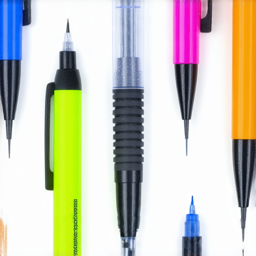 油筆的多功能用途展示，包括藝術創作、書寫標誌、DIY手工藝、裝飾物品，以及進行學習筆記的場景，強調油筆的靈活性和創意潛力。