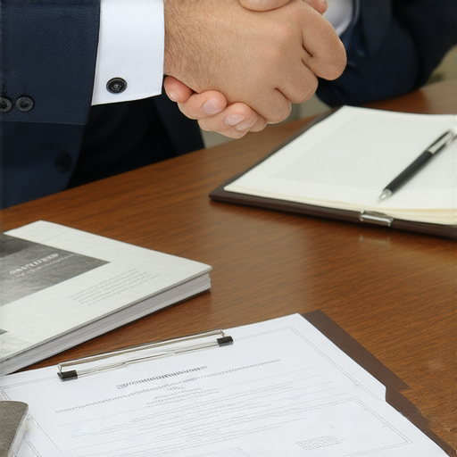 探索公正與保安證書的秘密，提升專業競爭力的圖像展示，包含書籍、證書及專業人士的握手，象徵信任與安全，強調關鍵字探索、公正、保安證書、專業競爭力。