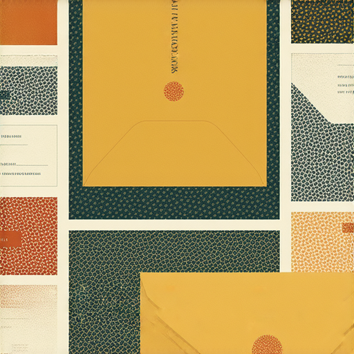 揭開信封印刷的秘密，展示訂製獨特信封的過程，信封上印有精美圖案和文字，讓每一封信信件都別具一格，吸引注意力。