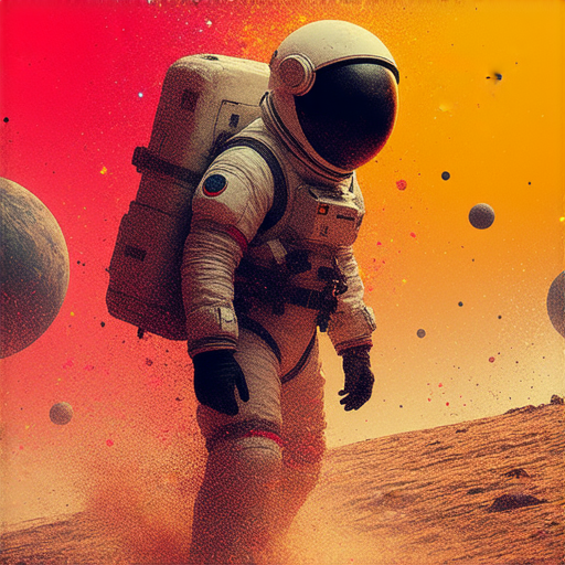 探索三體世界的科學與勇氣主題圖片，展示宇宙背景下的星球和探索者，反映出意想不到獎勵的概念，展示科技與人類勇氣的結合，吸引讀者探索未知。