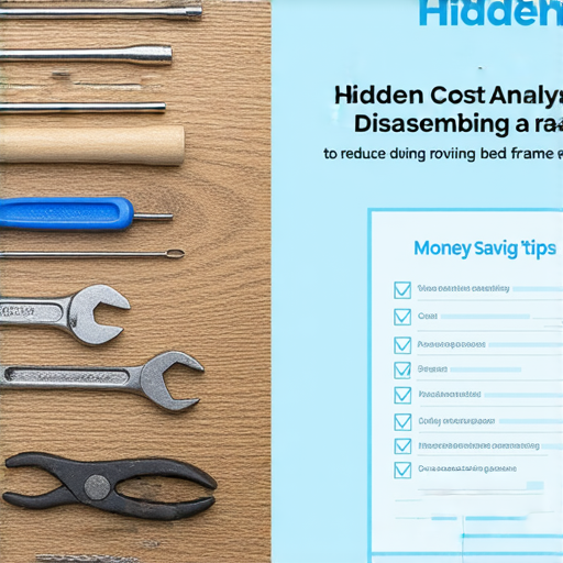 拆床架的隱藏費用與工具分析圖片，展示各種拆解工具、費用清單與省錢小技巧，幫助讀者理解如何有效降低拆床架的成本，讓搬家或重裝更省錢。