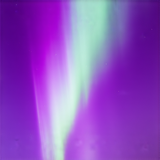 北極光在夜空中舞動，五彩斑斕的光條穿越星空，展示極光現象的神秘之美，並揭示散光的科學原理，讓人驚嘆自然的奇妙。