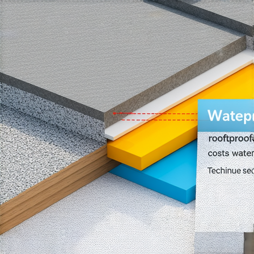 天台防水工程價格揭曉的圖片，展示防水施工過程與材料，吸引讀者了解天台防水工程的費用與相關資訊，幫助選擇合適的施工方案。