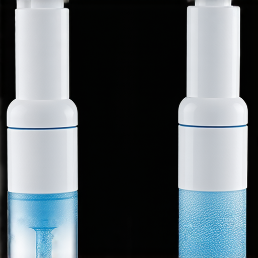 驚人的水龍頭陶瓷濾芯，顯示出清澈的水質提升，強調其徹底改變用水質量的效果，搭配圖示展示安裝方式，吸引用戶點擊了解更多資訊。