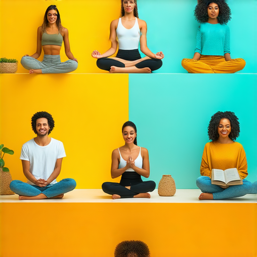 五個習慣能讓你的人生逆轉的圖片，展示多個積極生活方式的場景，強調心態轉變與行為改變，提升生活品質與成功機會，吸引觀眾了解有效改善人生的秘訣。