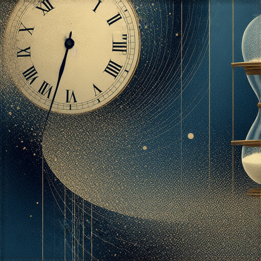 揭示時間概念的圖片，展示同時、暫時與準時的神秘面紗，強調它們之間的關聯與差異，帶出你不知道的三大秘密，吸引讀者深入探索。