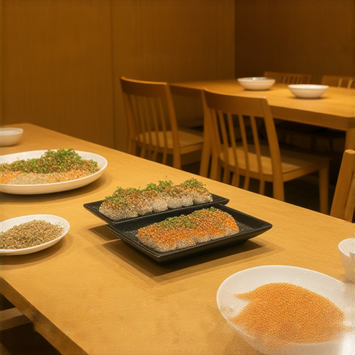 名古屋特色居酒屋內部景觀，木質桌椅與燈光營造溫馨氛圍，餐桌上擺滿當地隱藏美食，美味小吃與清酒交相輝映，探索這些低調卻美味的居酒屋秘密。