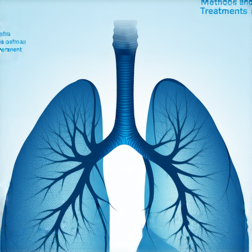 揭示哮喘治療的新方法與發現的圖片，展示氣管、藥物以及健康的肺部，強調隱藏的治療選擇，幫助疾病控制與改善生活品質，促進對哮喘的了解與支持。