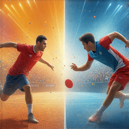 探索桌球、欖球與羽毛球的場景，三項運動的熱烈對決，選手專注於比賽，展現技巧與運動魅力，吸引觀眾目光，讓人無法抗拒的運動體驗。