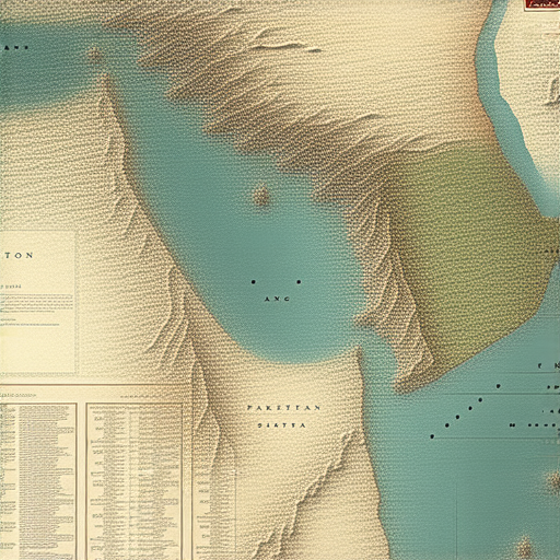 巴勒斯坦和巴基斯坦的歷史地圖，展現兩地的文化和地理特色，突顯其與中東及南亞的關聯，讓人探索不為人知的歷史驚喜。