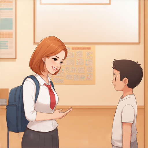 外籍英文老師與學生一對一互動，學生專注學習，提升英語水平，課程環境輕鬆愉快，展現出色的學習效果和互動體驗。