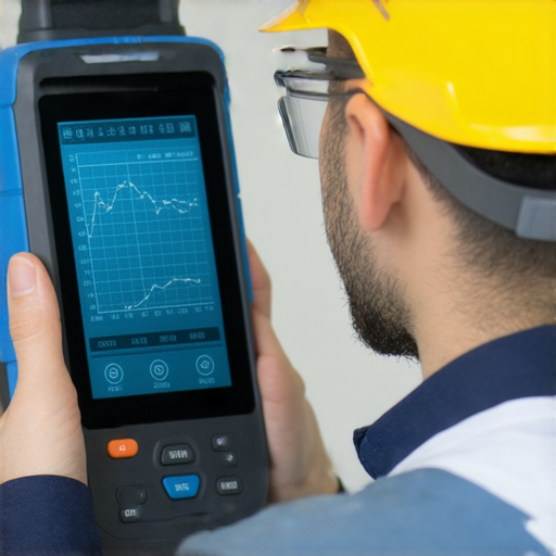 揭示漏水問題的先進探知器，專業技術人員正在使用設備精準定位隱藏水漏點，顯示探測過程中探知器的畫面，幫助有效解決漏水困擾。