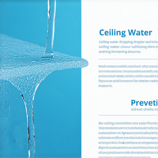 天花滴水現象的詳細解析，圖中展示潛在原因和防範措施，幫助讀者了解應對方法及其重要性，維護室內環境安全，減少水患影響。