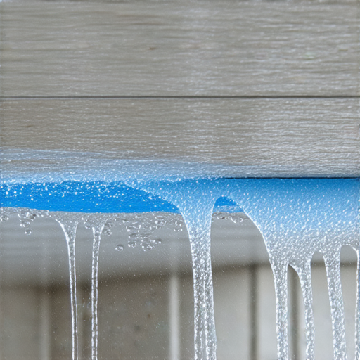 天花板漏水的情況，顯示漏水跡痕及滴水情景，周圍環境為樓上住房，揭示隱藏於樓上之下的驚人真相，提示漏水檢查與修復的重要性。