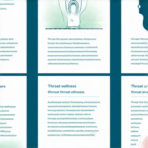 揭開喉嚨的秘密的圖像，展示六個喉部健康小知識的重點，強調喉嚨健康的重要性，包含喉嚨的結構、潛在疾病和護理方法，旨在提醒人們重視喉部健康。