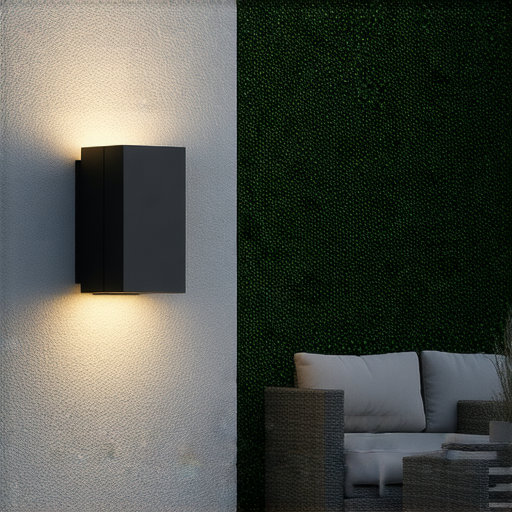 防水壁燈照亮戶外空間，營造溫馨氛圍，展示其現代設計與耐候性，讓戶外區域瞬間煥然一新，提升居家美感與功能性。