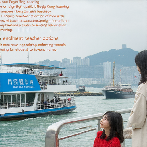 港澳碼頭外籍老師一對一英語教學宣傳圖，學員正在與外籍老師互動，背景顯示流利英語學習的氛圍，強調新選擇和報名資訊，助力學員開啟流利之旅。