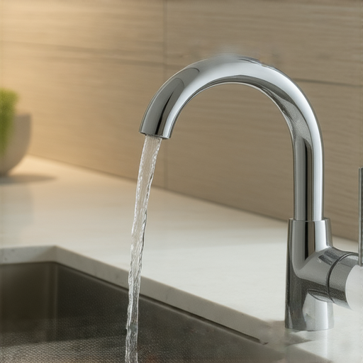 揭開水龍頭鵝頸的神秘面紗，展示獨特的設計和流暢的水流，強調其如何徹底改變廚房體驗的效果，提升使用便捷性和美觀性。