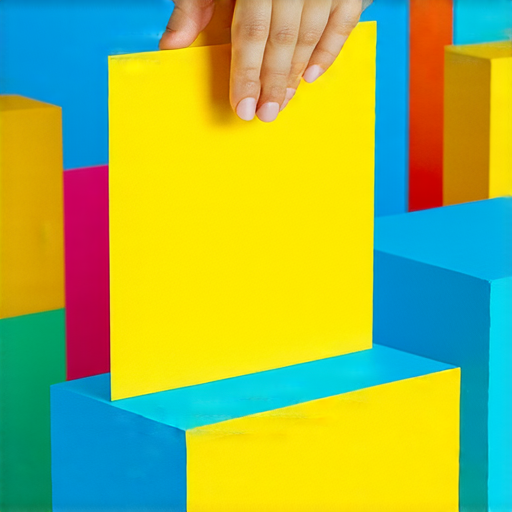 創意無限的3D備忘錄模板展示，讓生活井然有序，手持者正準備下載並印刷，畫面充滿活力與色彩，完美結合實用性與設計感，立即提升生活條理。