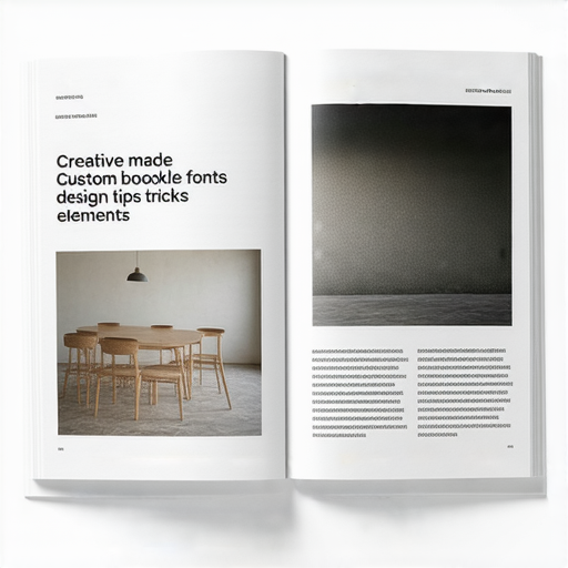 自製小冊子展示，包含創意設計素材，字體風格與色彩搭配，展現專屬設計的秘訣，吸引讀者目光，讓你的創意在小冊子中驚艷四方。