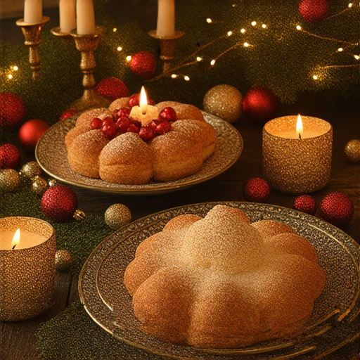 探索宵夜與平安夜美麗交織的圖片，展現夜晚的美味佳餚與溫馨氛圍，場景中有美食、燭光與節日裝飾，體現宵夜的獨特魅力與節慶的暖意。