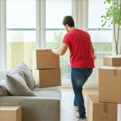 搬家最佳時機，專業搬運家具的團隊在新家進行搬運，重點展示如何讓家居環境煥然一新，背景有梳理整齊的家具與明亮的室內空間，帶來舒適的居住氛圍。