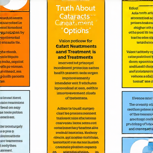 白內障的真相與治療新選擇的視覺圖解，包含視力保障方法，讓人了解如何立即改善視力健康，探索白內障的最新治療方案及效果。