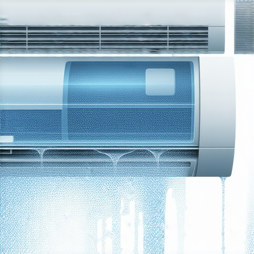 空調內機滴水原因解析，展示空調內部構造及水滴情況，並提供自救技巧，幫助用戶解決空調漏水問題，確保高效運行和舒適環境。