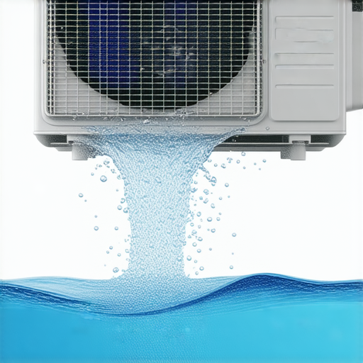冷氣機室內滴水的原因分析，顯示冷氣機內部結構與水滴形成過程，並提供解決秘訣，幫助用戶了解滴水問題，提升冷氣運行效率。