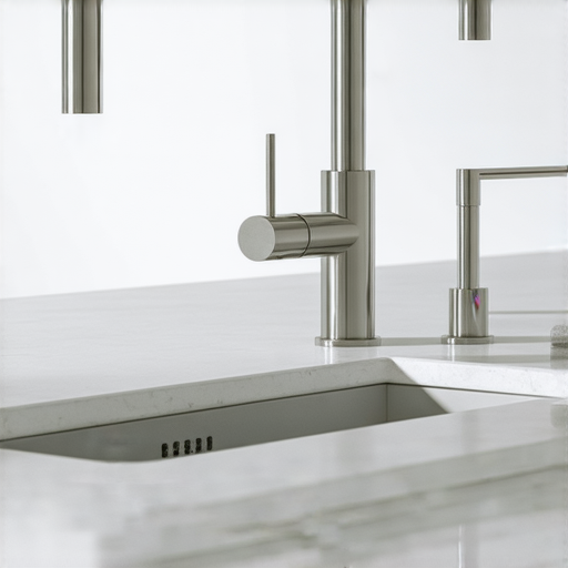 廚房水龍頭多樣設計展示，包含高拋物線水龍頭、拉出式水龍頭和感應式水龍頭，展現現代廚房的美感與實用性，讓你驚豔！