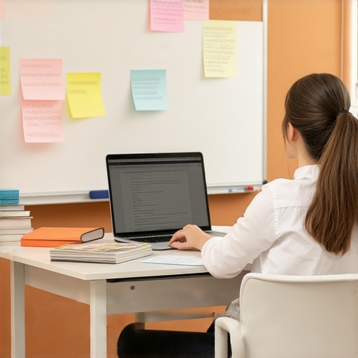 解鎖軟體工程師英語的秘密，展示一對一外籍老師教學場景，學生專注學習，提升專業技能，適合想要精進英語和軟體工程的學習者。