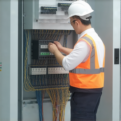 電力檢查過程中的專業人員檢查電線設備，展示檢查工具與安全裝備，強調檢查流程的重要性，揭示電力檢查的關鍵細節，確保電力系統安全運行。