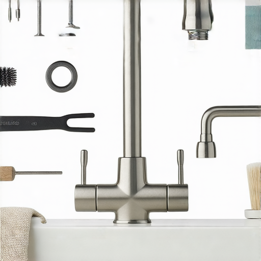 水龍頭漏水維修過程圖，顯示如何一步驟更換出水口，簡單步驟讓你省錢又省心，適合家庭DIY維修，提升水龍頭使用壽命，解決漏水問題。