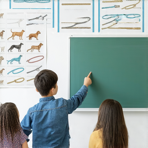 學會用英文描述狗繩的圖片，外籍老師指導學生，展現學習過程及互動，鼓勵立即探索語言學習的樂趣，增強英語溝通能力。