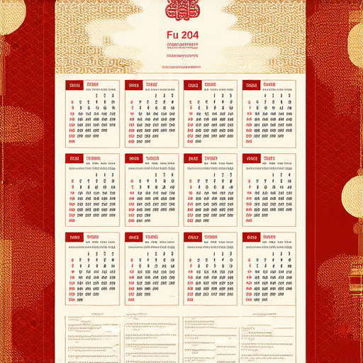 揭開福字掛曆的秘密，展示2024年各月份的福字設計，寓意吉祥與好運，吸引人們瞭解如何使用掛曆提升運勢，增強新年的祝福和幸福感。