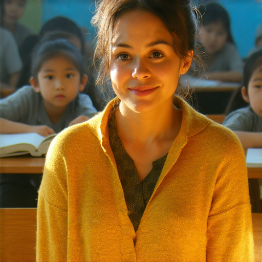 外籍老師與燈光交織的英語學習場景，展現學習英文的樂趣與神秘連結，學生在課堂上專注互動，燈飾點亮學習氛圍。