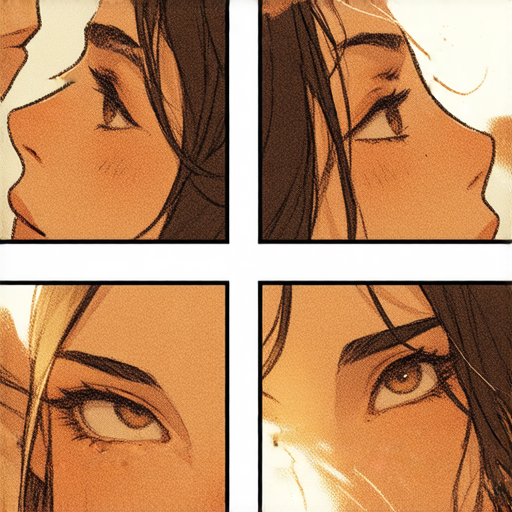 四格漫畫展示角色間細膩情感，透過表情與動作傳達複雜情緒，讓觀眾更深入理解故事情節及人物關係，探索漫畫隱藏的情感層次，提升觀看體驗的精髓。