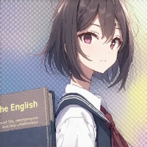 動漫角色與英語教材並排展示，背景為動漫場景，強調學習英語對了解動漫文化的重要性，揭示英文在動漫世界的關鍵角色，吸引讀者探索更深層的動漫魅力。