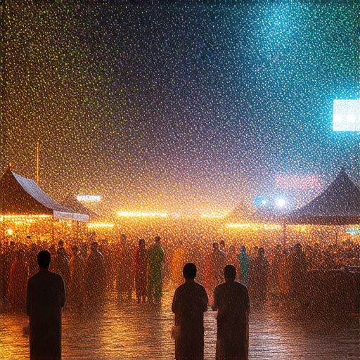 奇幻刺激的夜晚，城市中五光十色的景象，街頭藝人的表演、熱鬧的夜市，加上各種動聽的聲音，讓每個人都沉醉其中，感受夜晚的魅力與活力。